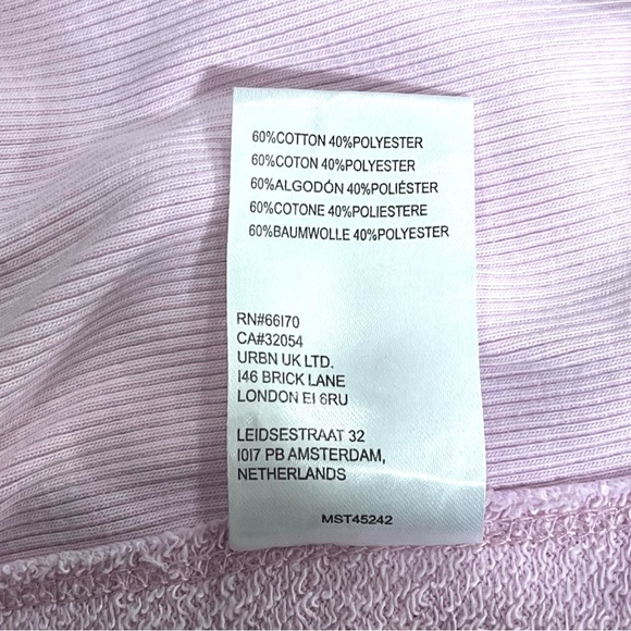 Free People Movement Cotton Terry Wide Leg Sweatpants size XL in Pink - Picture 6 of 6